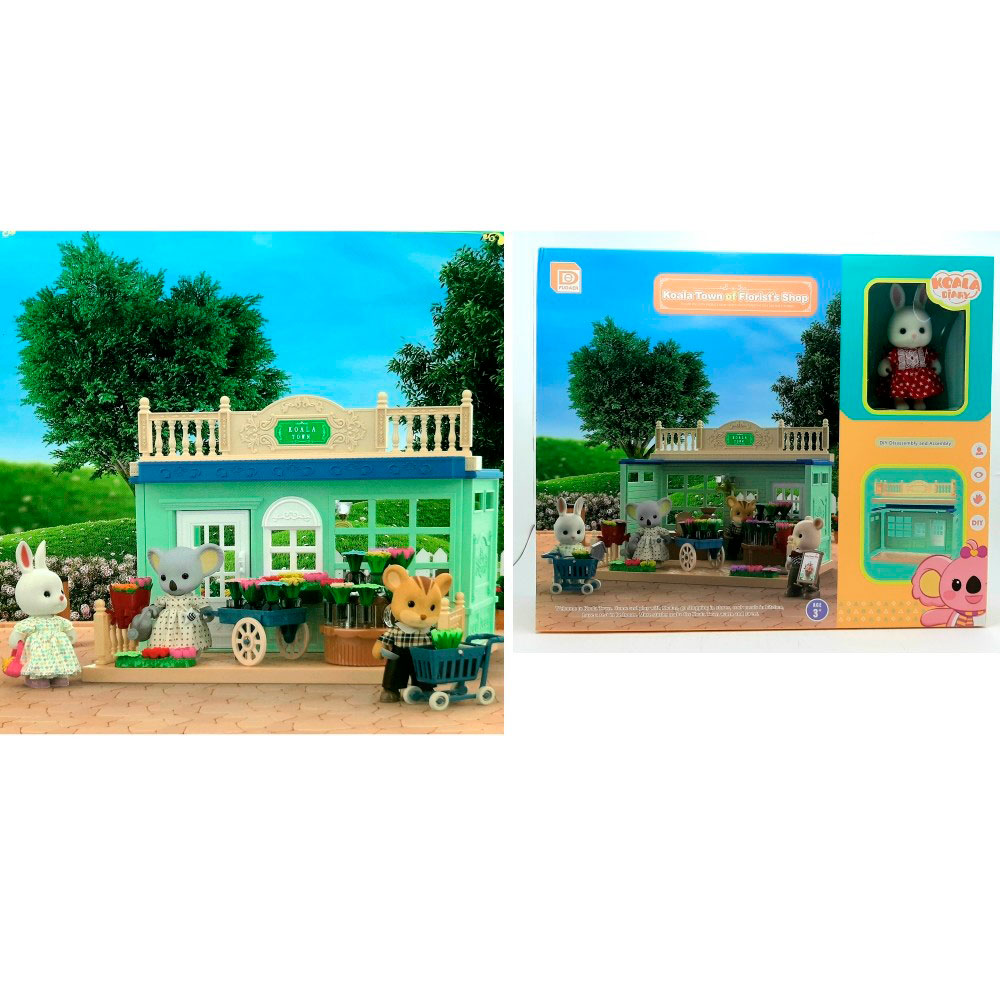 Игровой набор Домик SF разборной магазин с мебелью и фигуркой