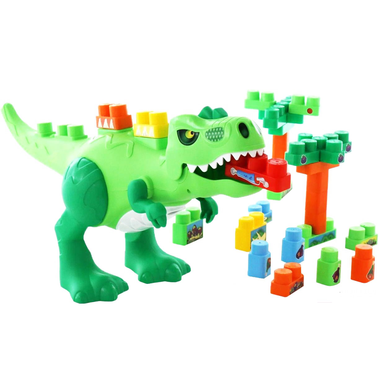 Игровой набор 'Динозавр и конструктор' 30 элементов