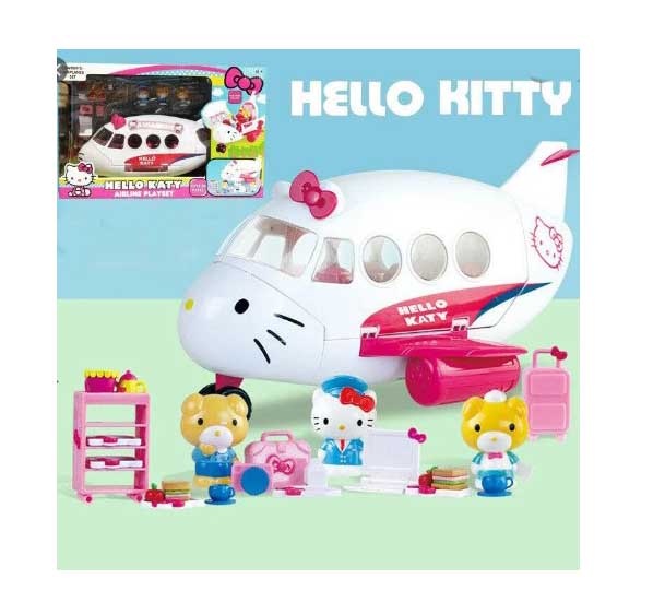 Ігровий набір для дівчинки серії 'Hello Kitty' з літаком