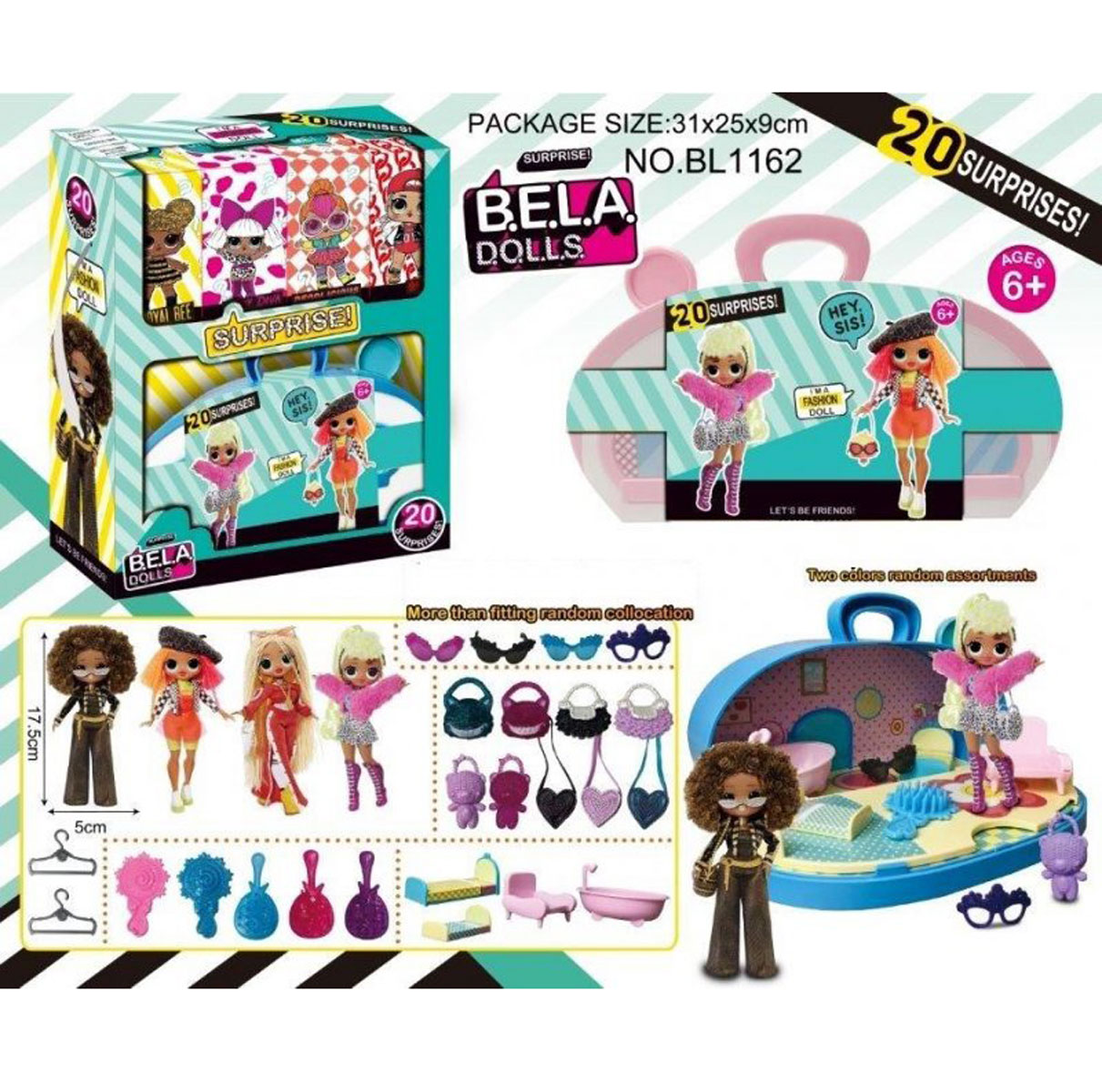 Игровой набор кукла Bella Dolls в чемодане