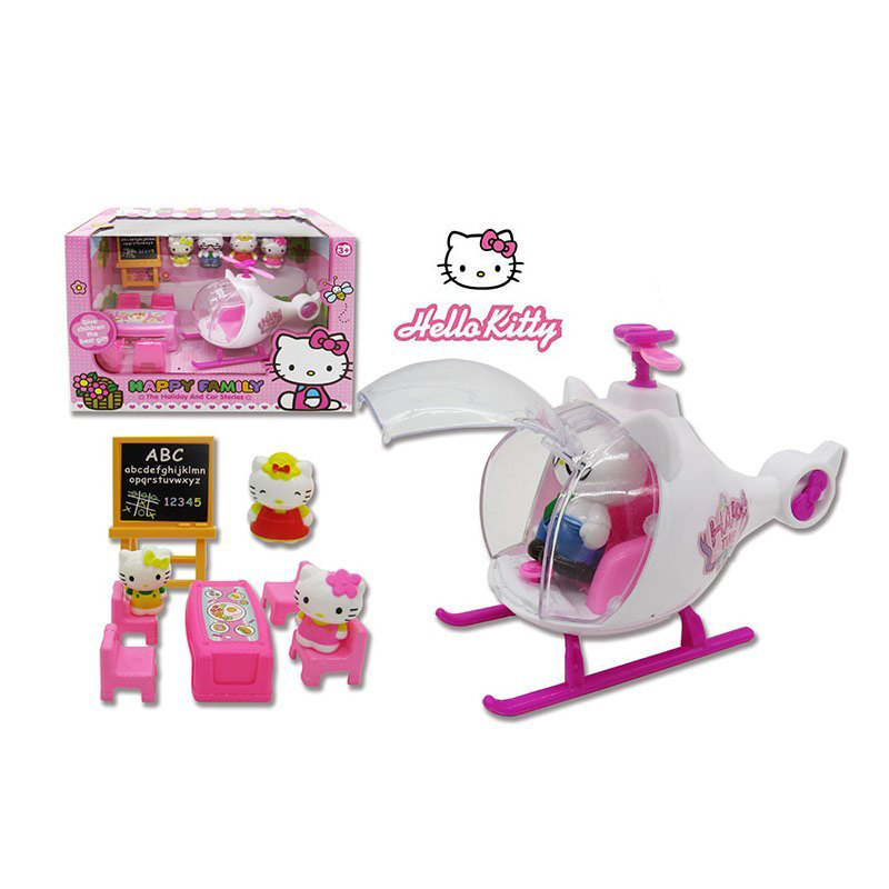 Игровой набор с фигурками и вертолетом 'Hello Kitty'