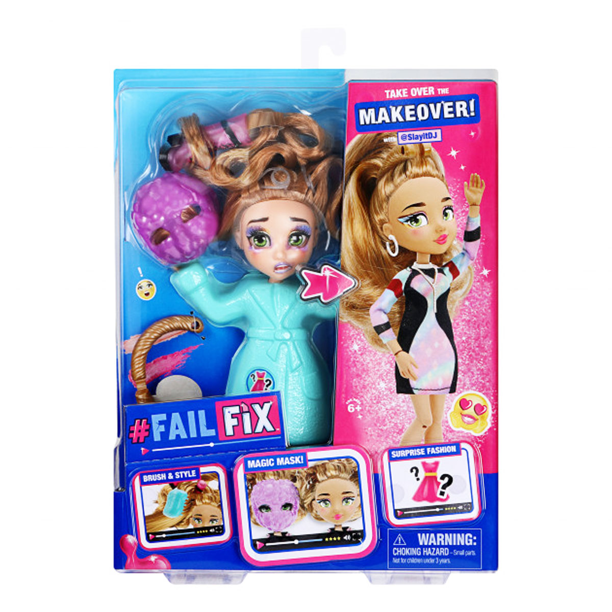 Игровой набор с куклой FailFix Total Makeover 'Диджейка'
