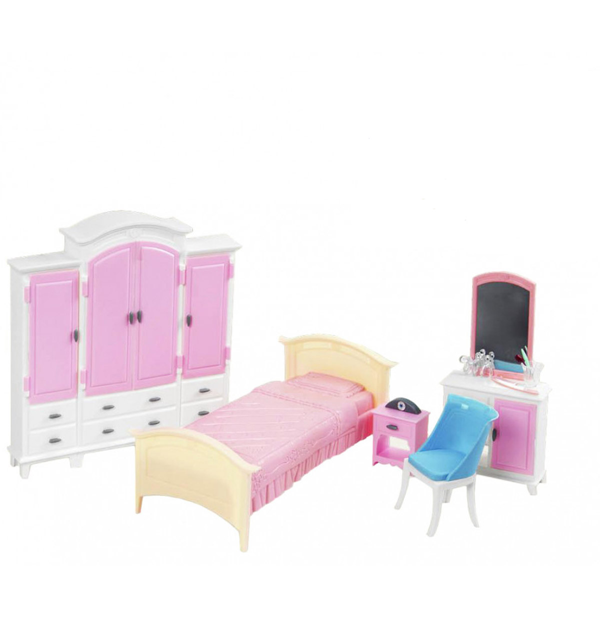 Игрушечная мебель 'Спальня с гардеробом'