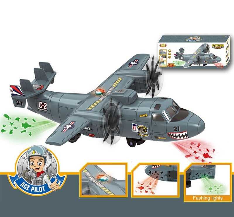 Игрушечная модель самолета с проектором