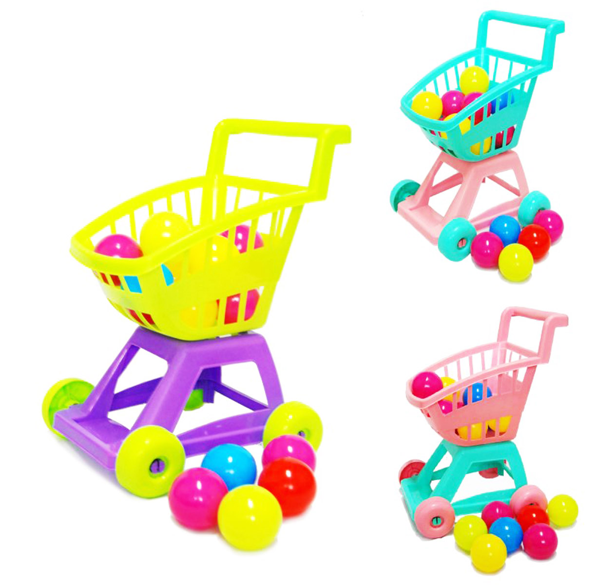 Іграшковий візок з кульками