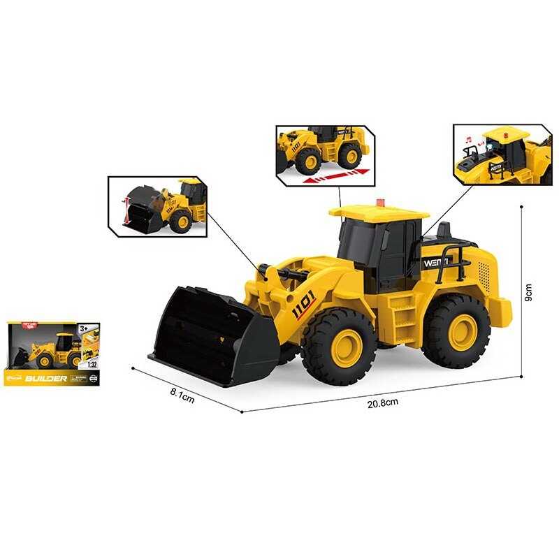 Іграшковий бульдозер на батарейках