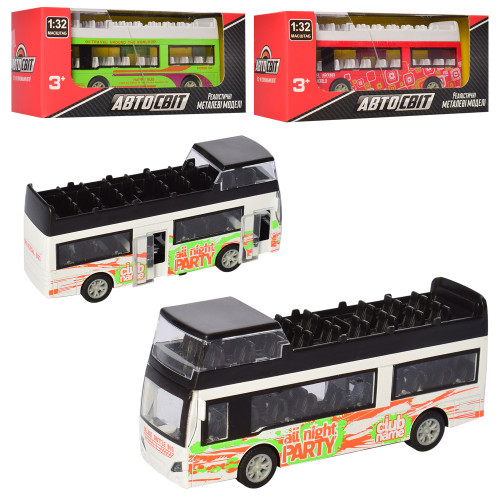 Іграшковий двоповерховий автобус