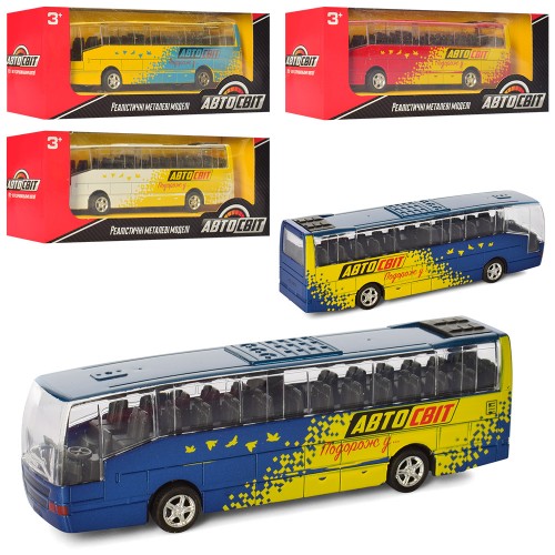 Іграшковий металевий автобус
