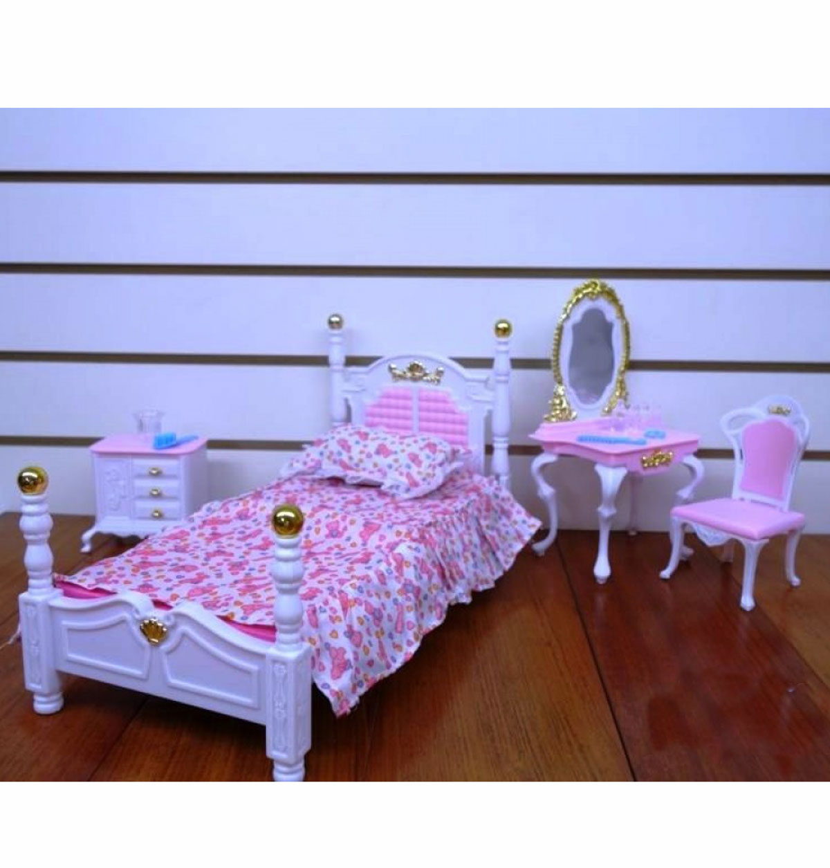 Игрушечный набор кукольной мебели для спальни 'Gloria'