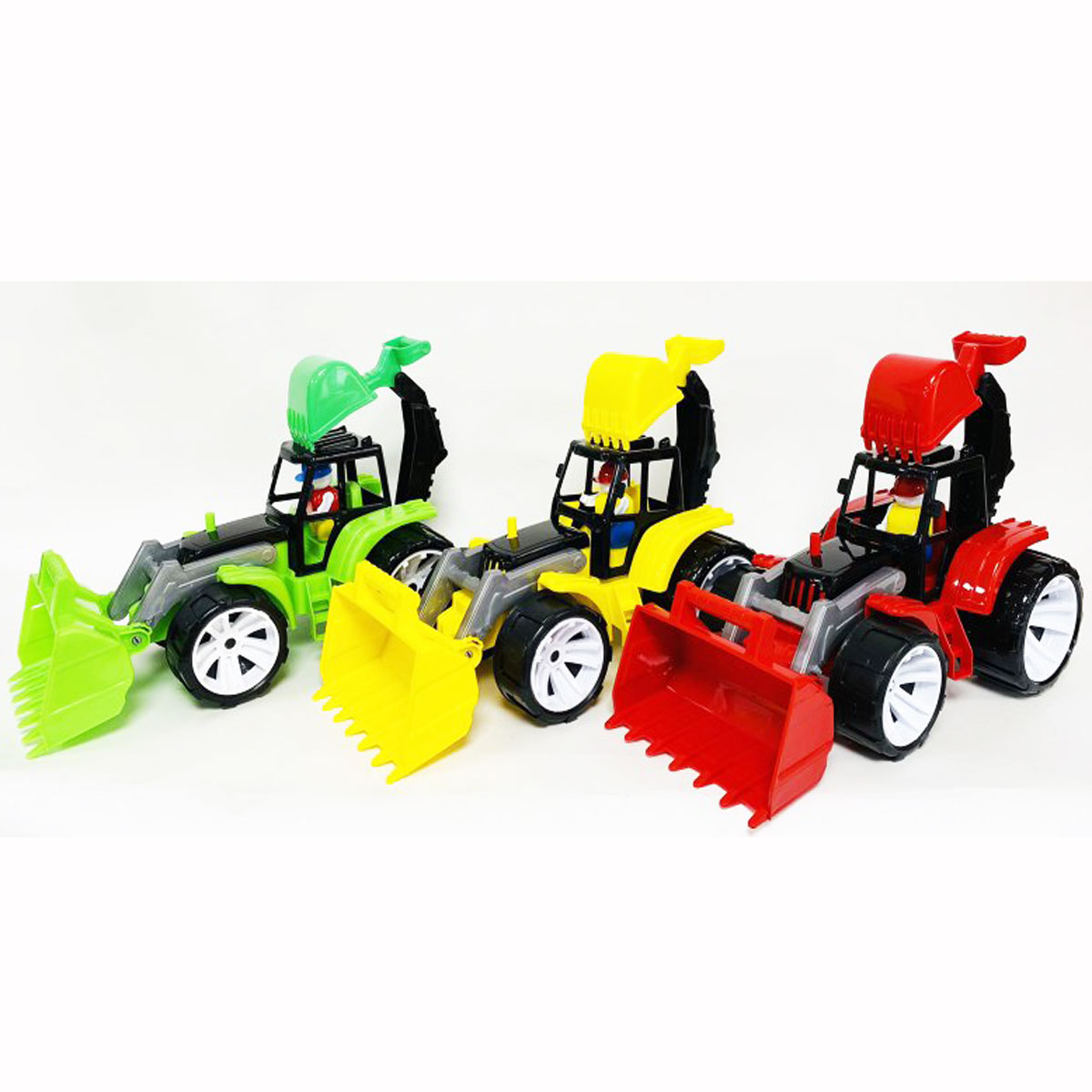 Іграшковий трактор із двома ківшами