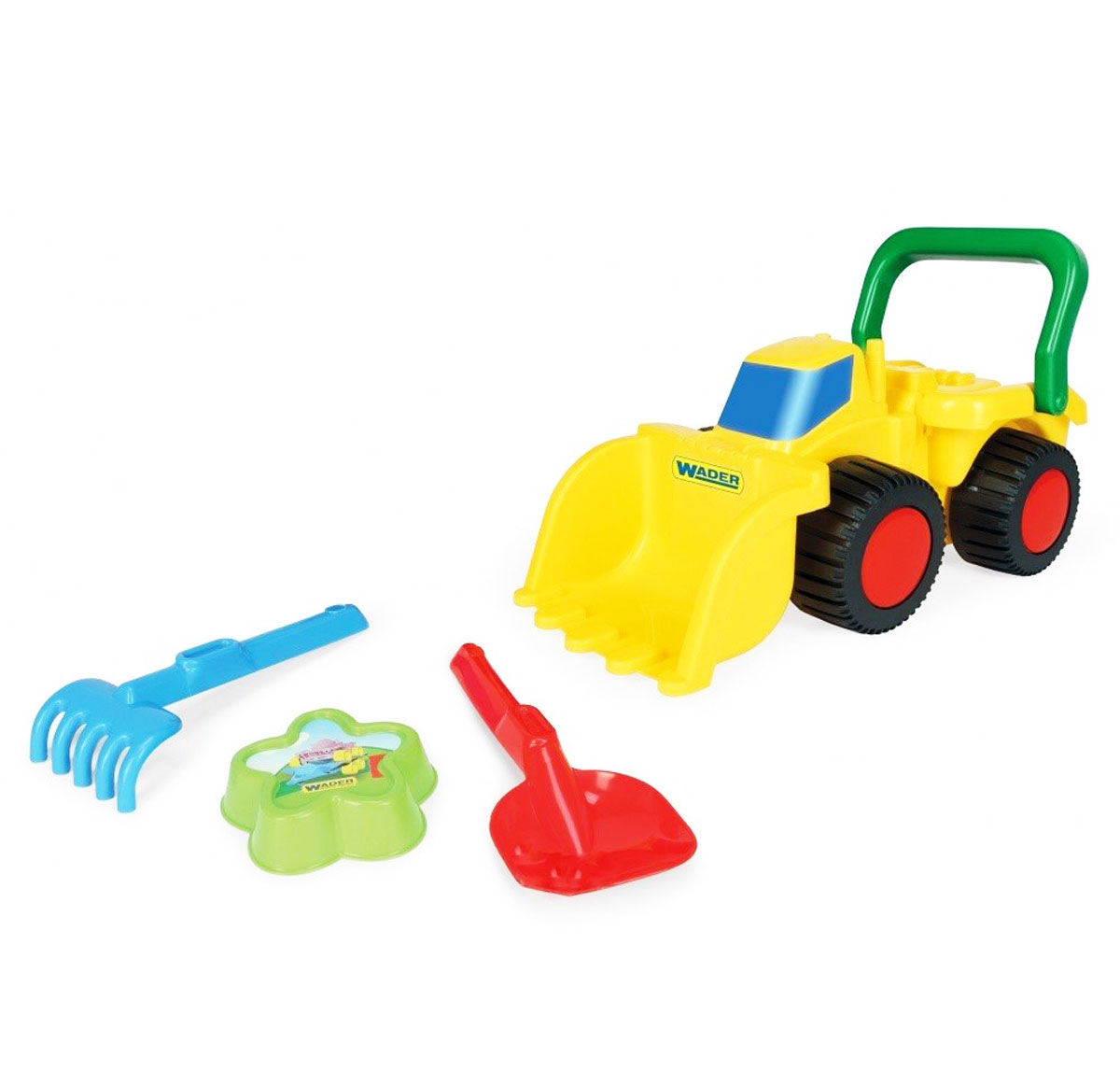 Іграшка бульдозер з набором для піску