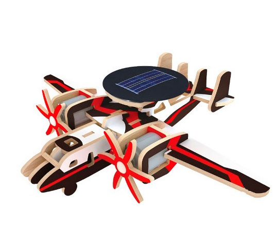 Іграшка-конструктор на сонячних батарейках RoboTime 'Літак розвідник'
