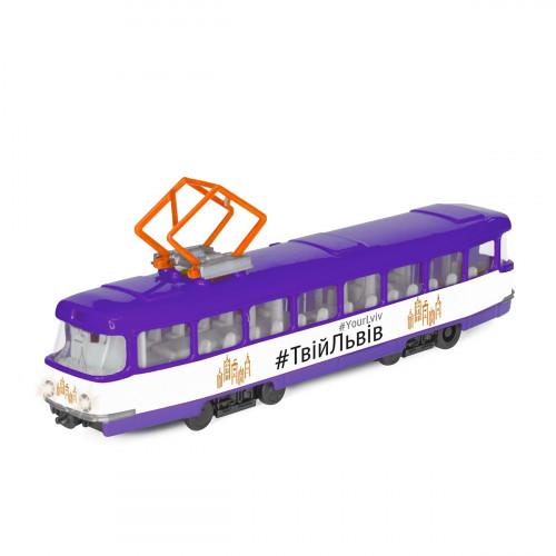 Игрушка для мальчика трамвай игрушечный пластиковый