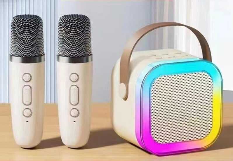 Караоке bluetooth с двумя микрофонами