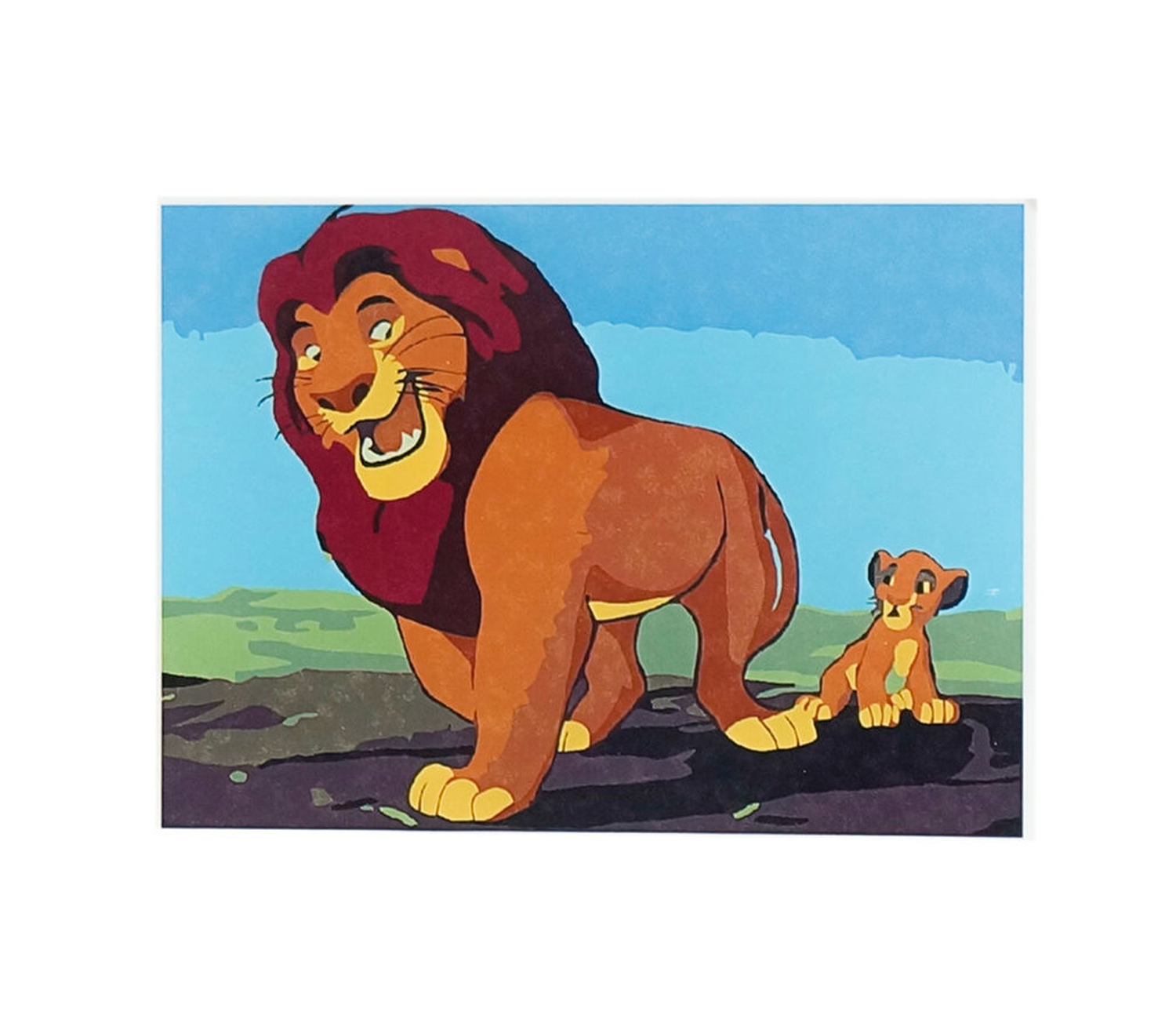 Картина 'Король лев' за номерами