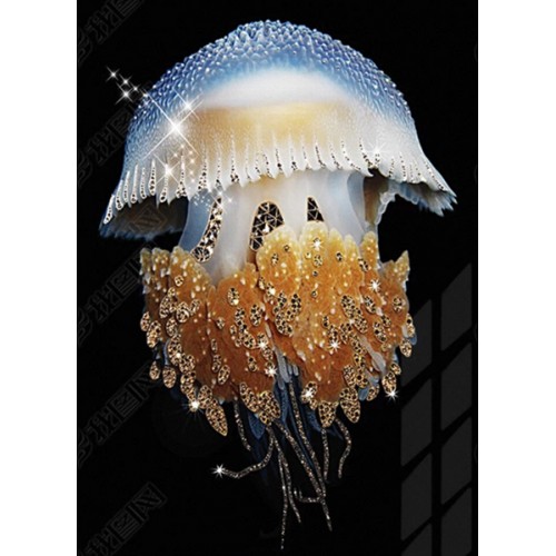 Картина алмазами 'Большая медуза' без подрамника