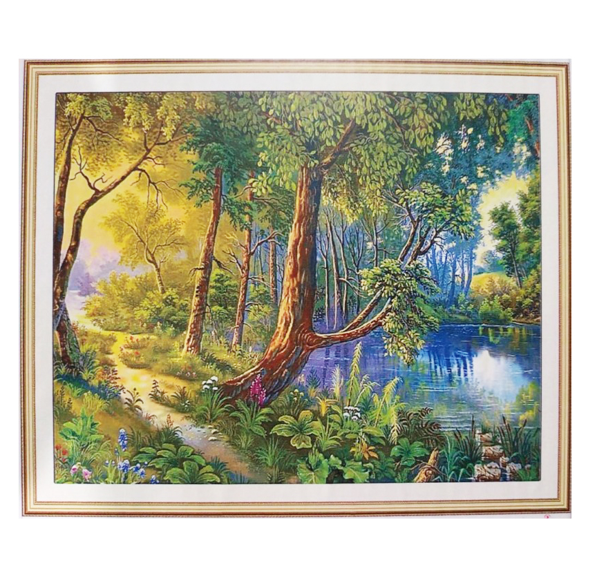 Картина алмазами 'Лісова стежка'