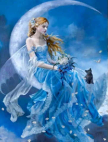 Картина алмазами 'Лунная фея'