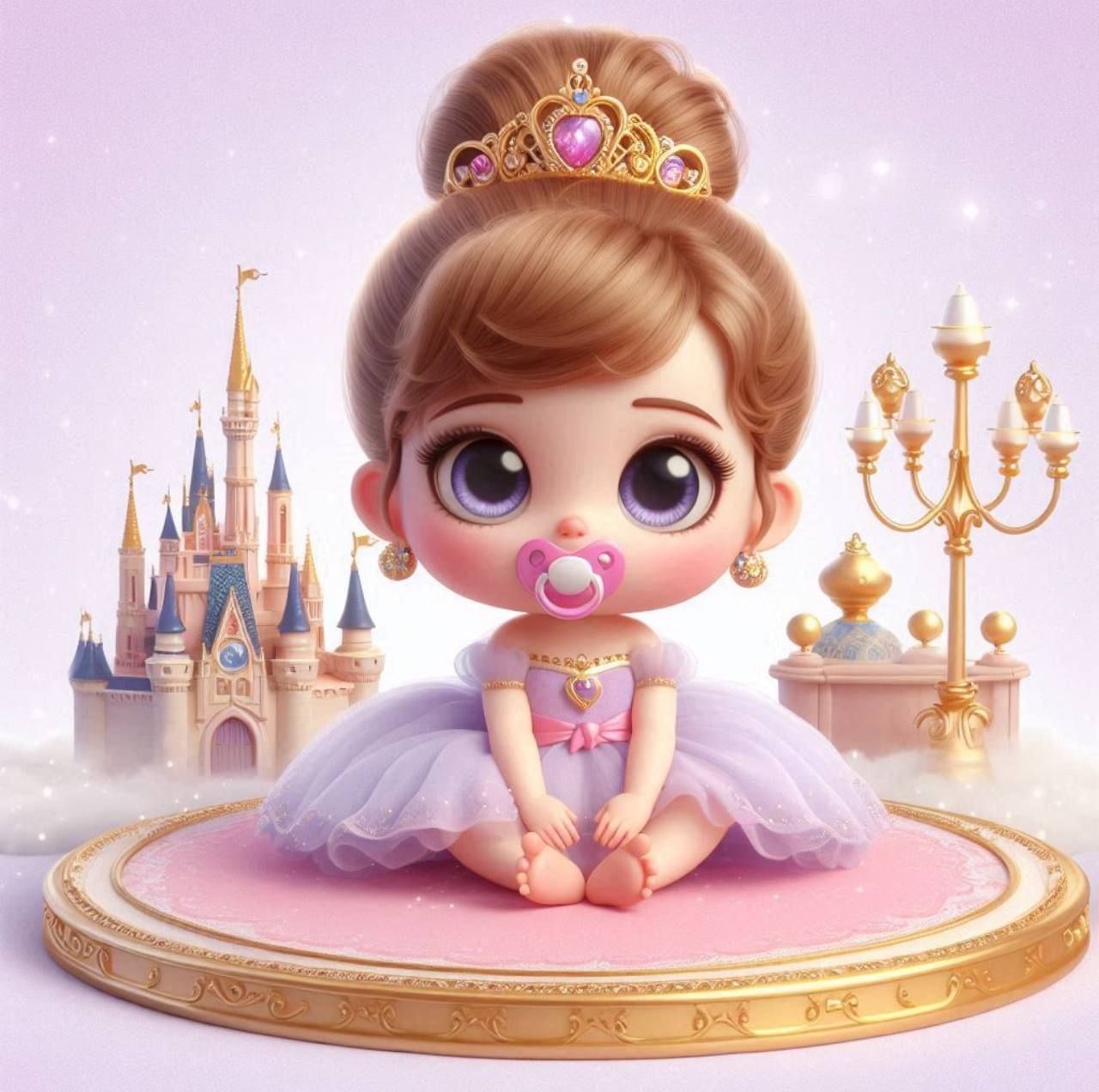 Картина алмазами дитяча на підрамнику 'Принцеса Baby'