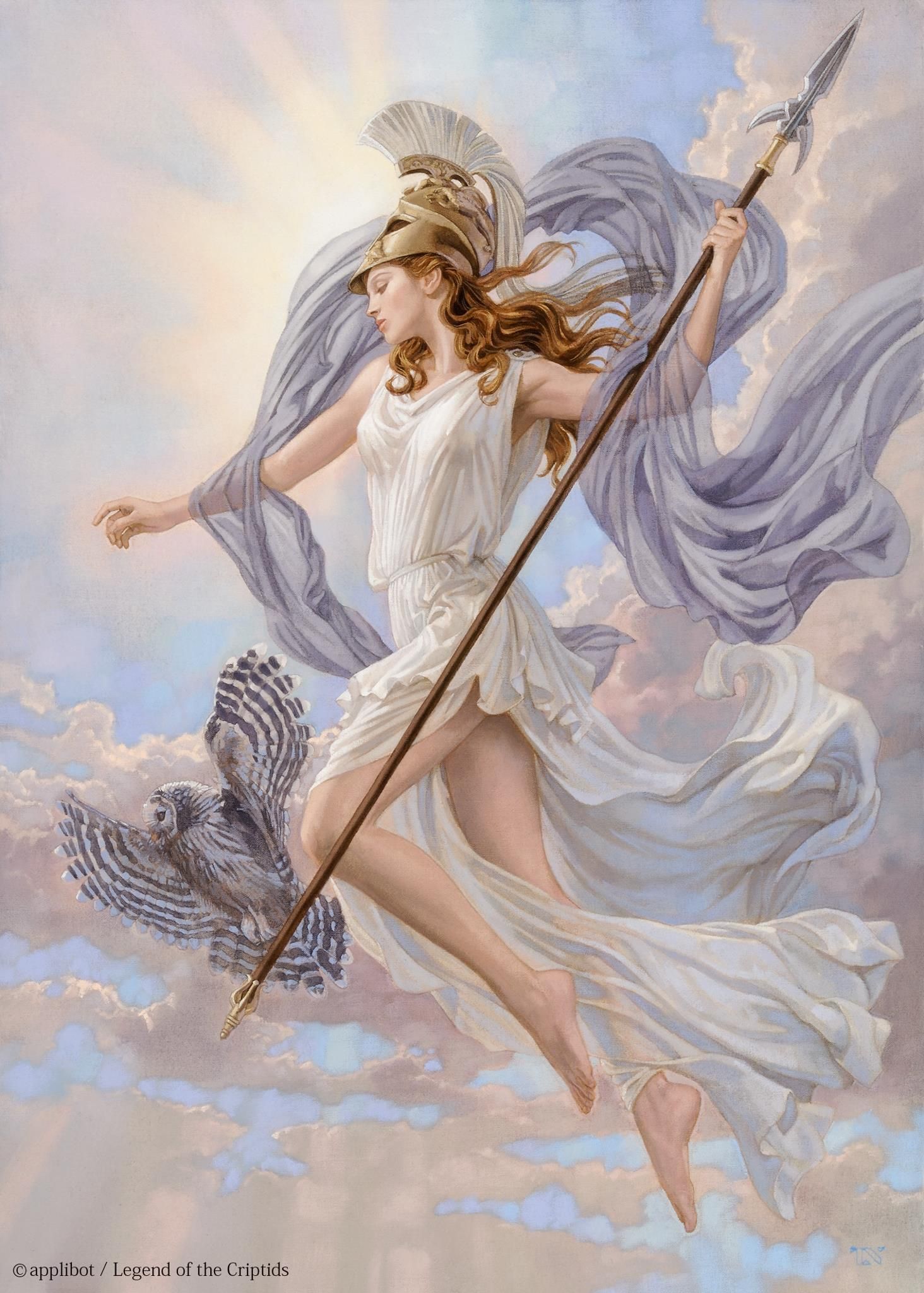 Картина алмазами на підрамнику 'Богиня Мінерва'