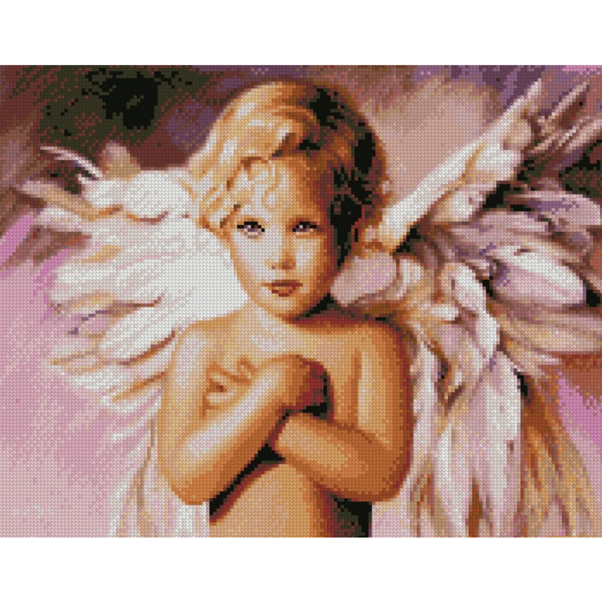 Картина алмазами на подрамнике 'Девочка-ангел'