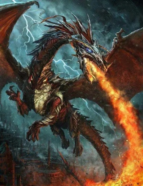 Картина алмазами на підрамнику 'Дракон'