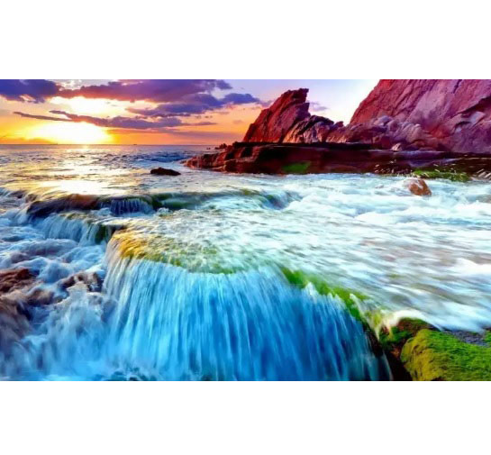 Картина алмазами на подрамнике 'Океан'