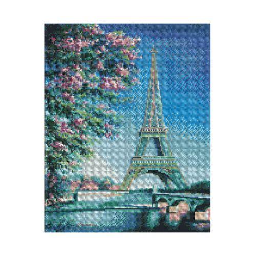 Картина алмазами на подрамнике 'Весна в Париже'