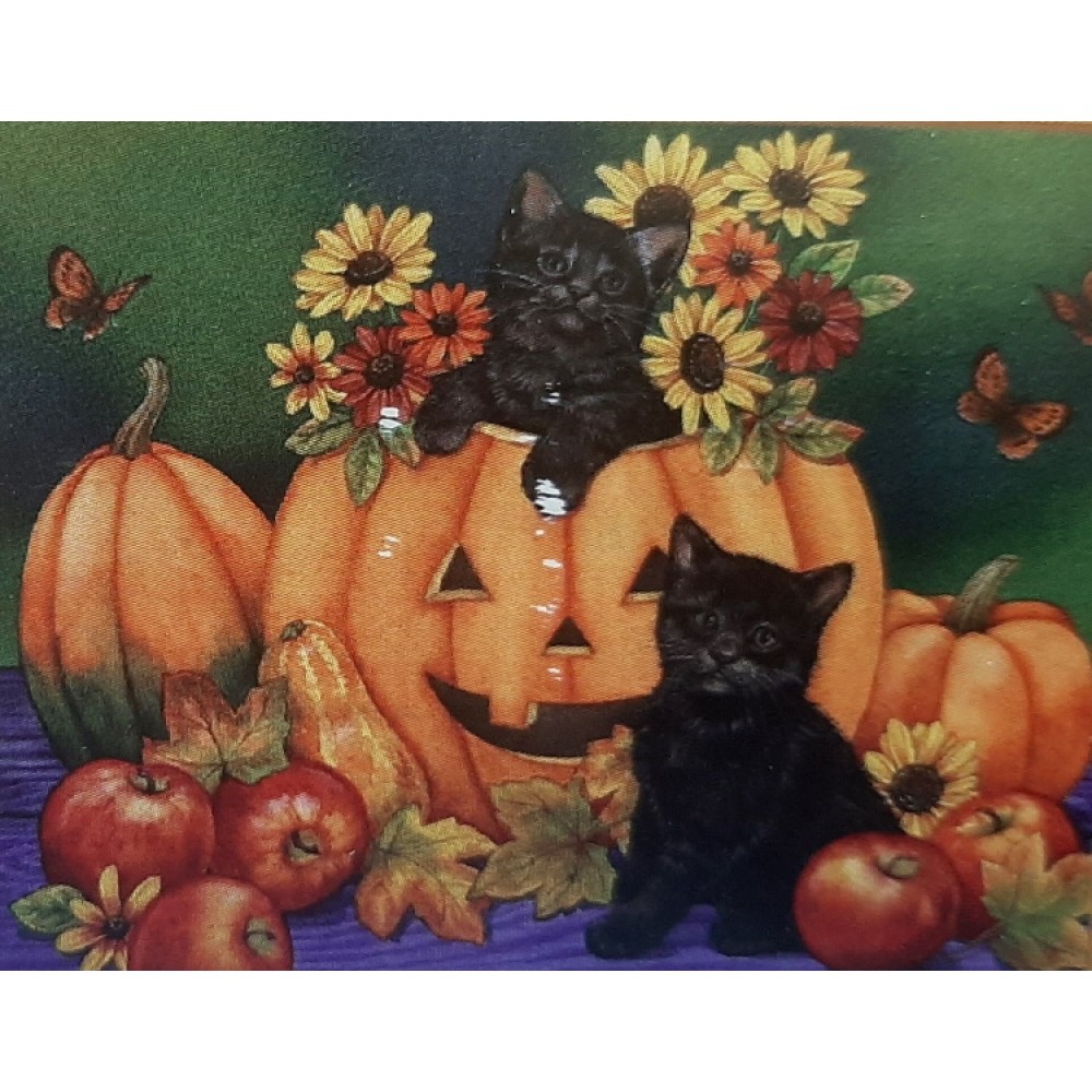 Картина алмазами неоновая 'Хэллоуин' без подрамника
