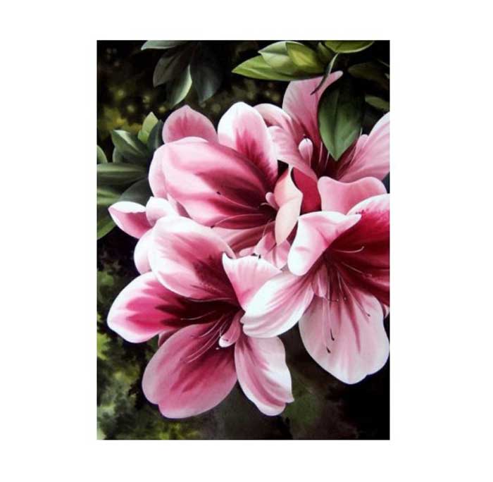 Картина для росписи по номерам Розовая лилия