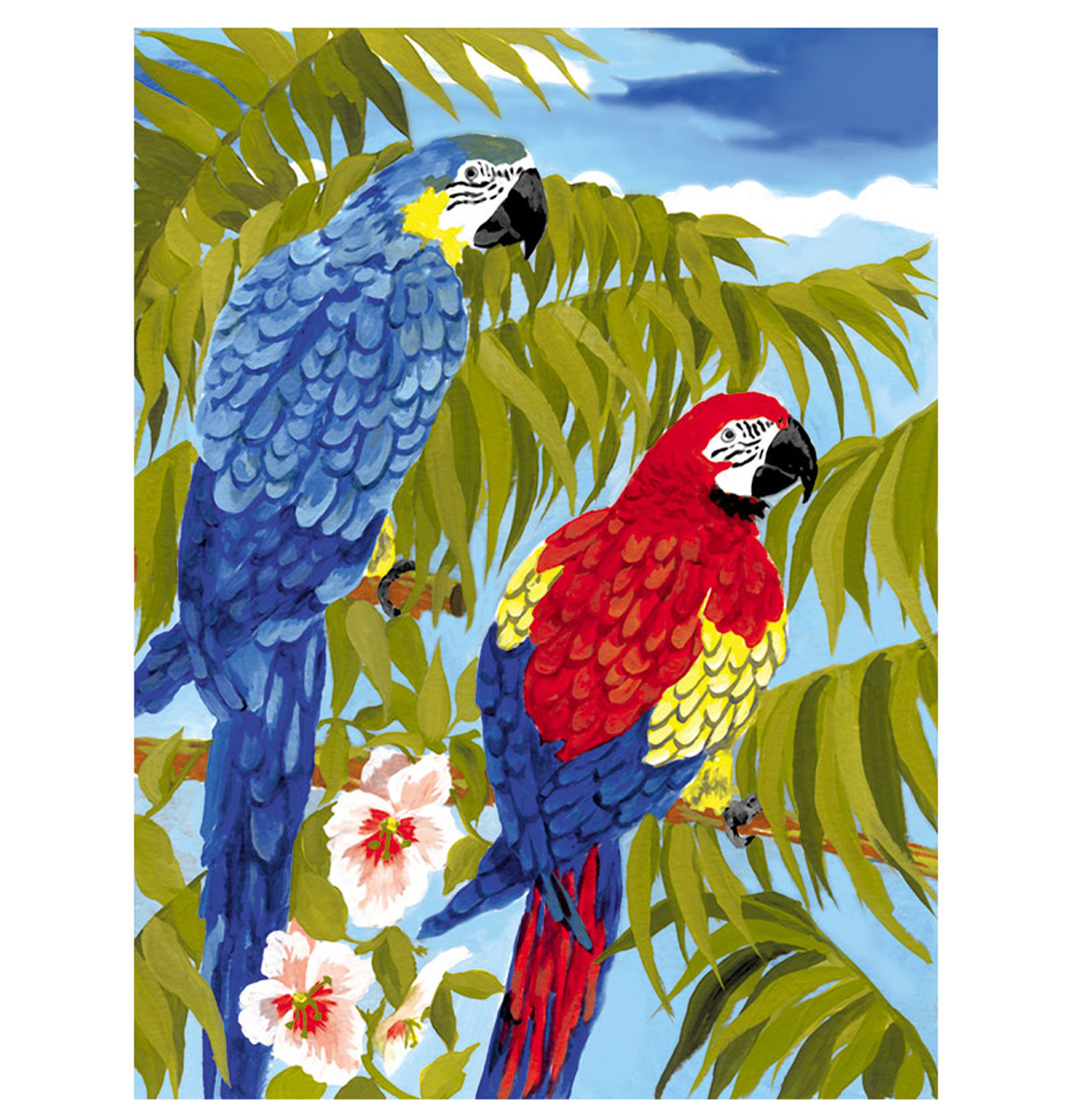 Картина на полотні 'Папуги Ара' за номерами