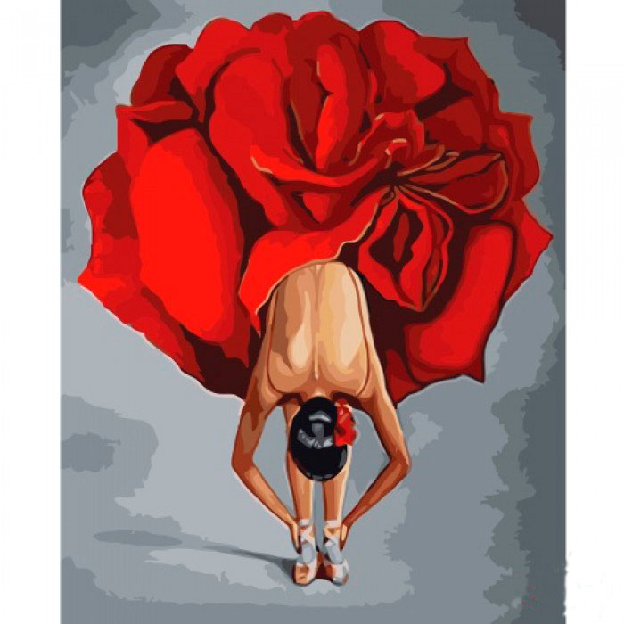 Картина на полотні за номерами 'Квіткова танцівниця'