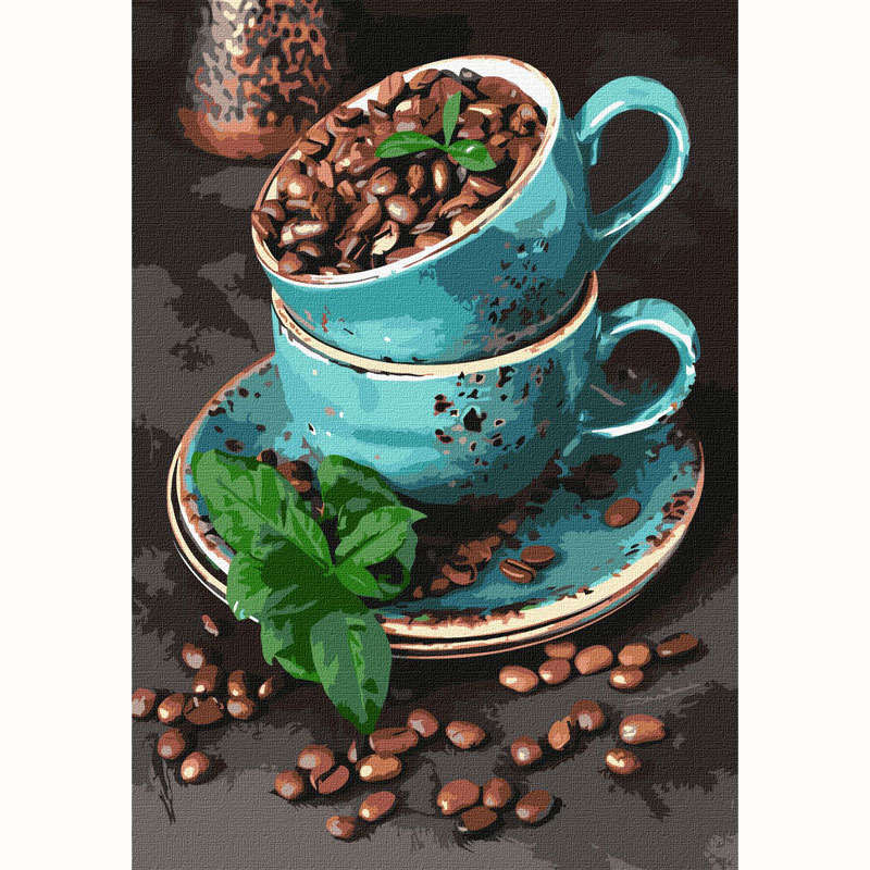 Картина по номерам 'Ароматные кофейные зерна'