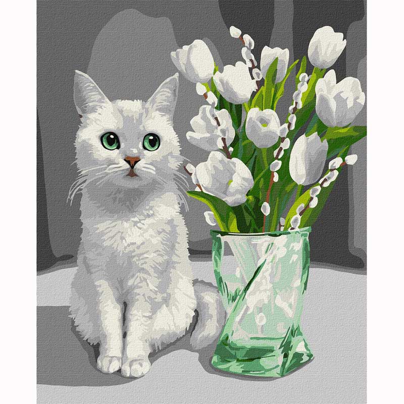 Картина за номерами 'Біла весна'