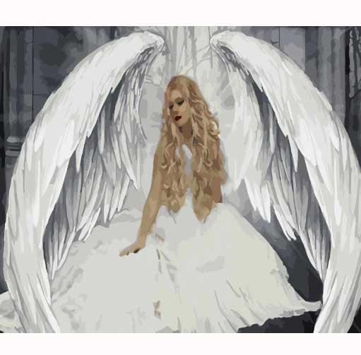 Картина по номерам 'Белый ангел'