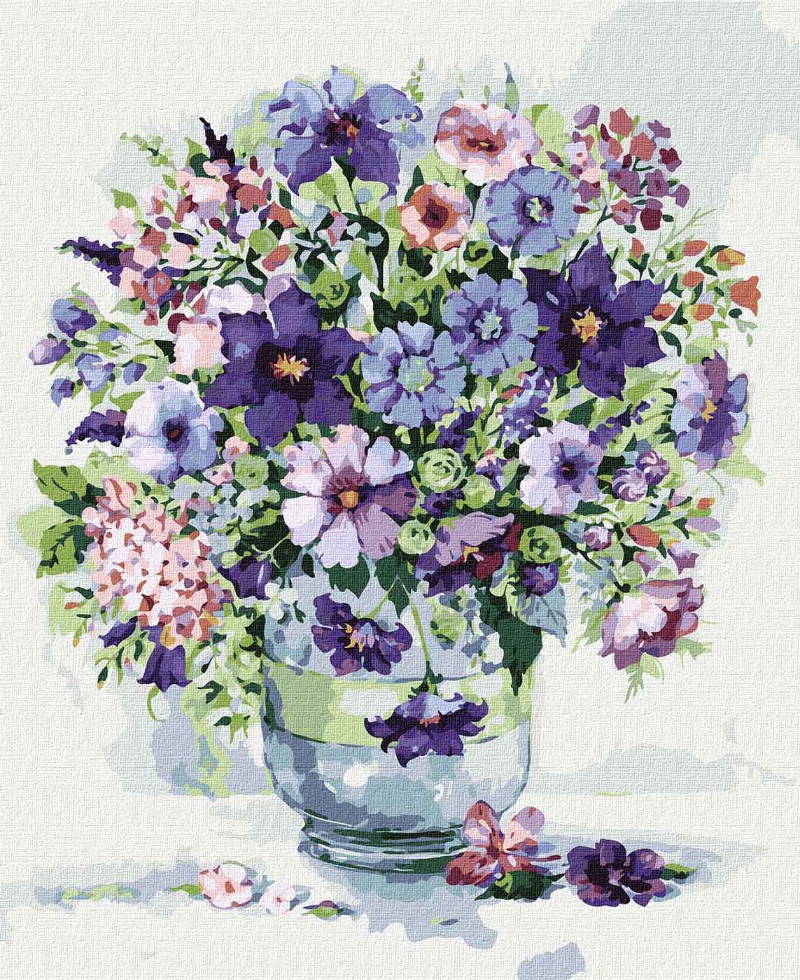 Картина по номерам 'Букет цветов'