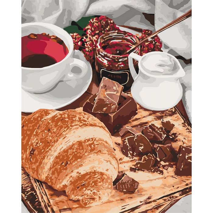 Картина по номерам 'Французский завтрак'