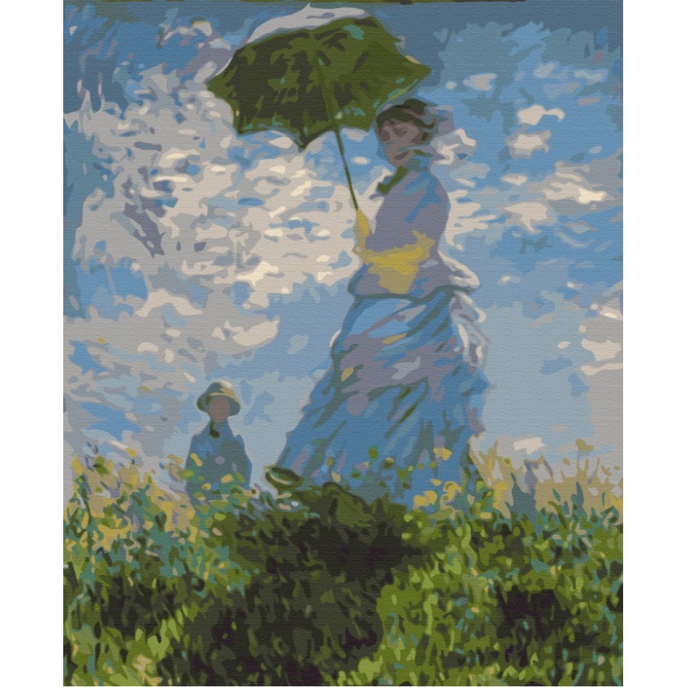 Картина за номерами 'Жінка з парасолькою' Клод Моне