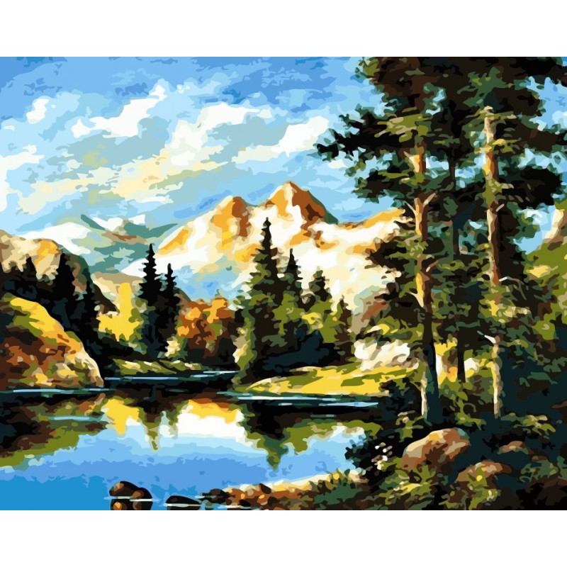 Картина за номерами 'Гірський пейзаж'