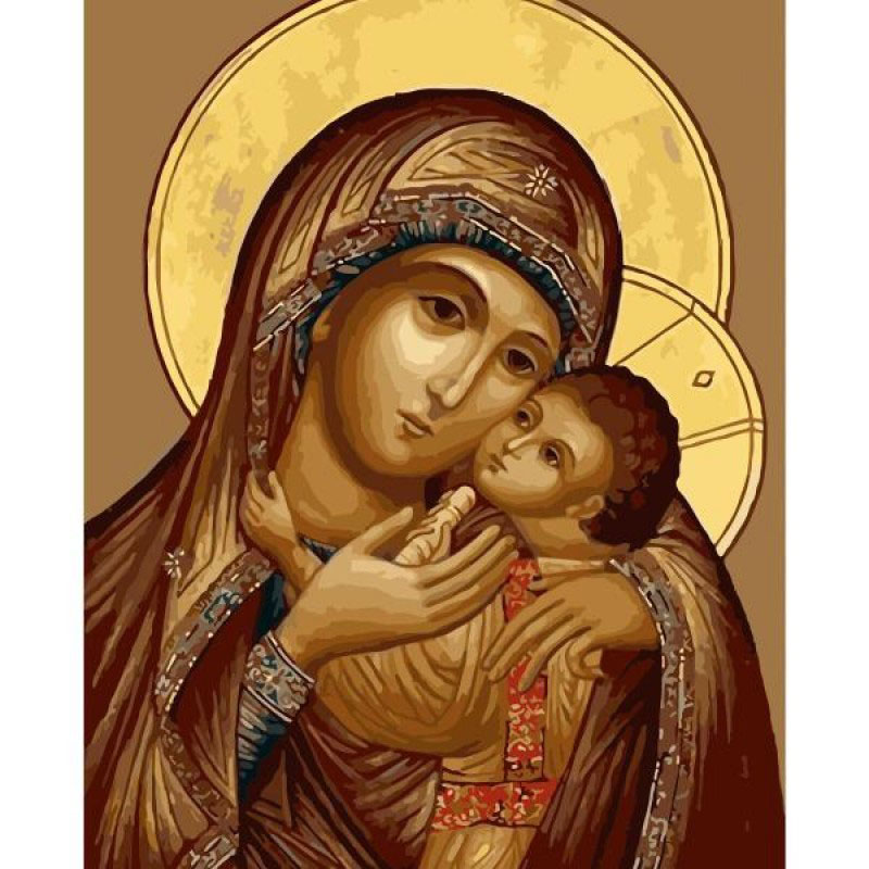 Картина по номерам 'Икона Божьей Матери'