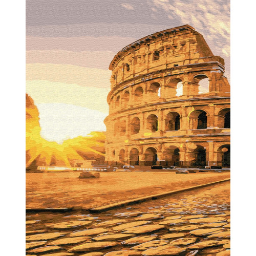 Картина за номерами 'Колізей на сході сонця'