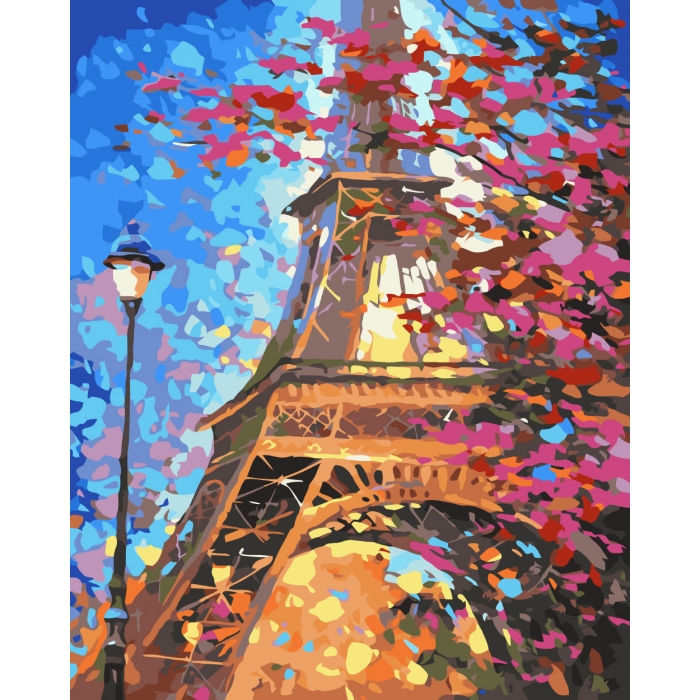 Картина по номерам 'Краски Парижа'