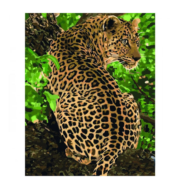 Картина за номерами 'Леопард'