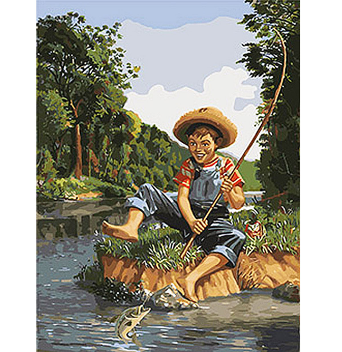 Картина по номерам 'Маленький рыбак'