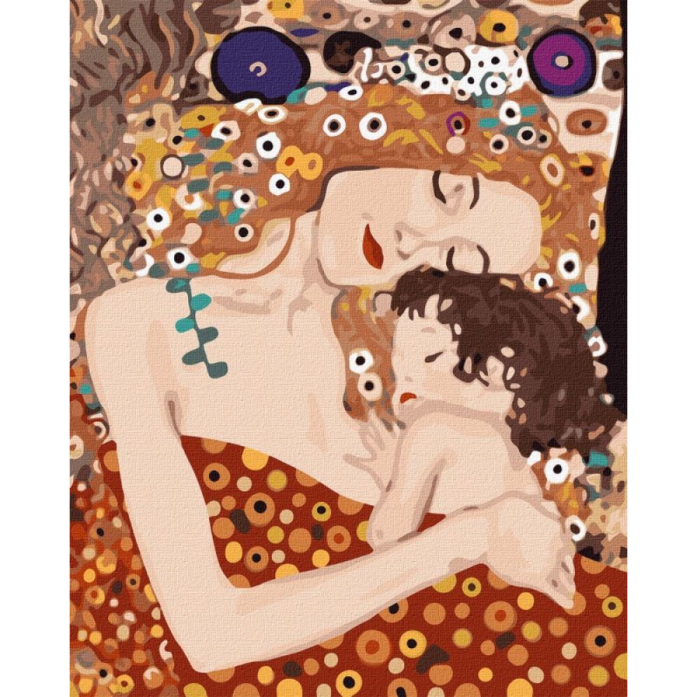 Картина по номерам 'Мать и ребенок' Густав Климт