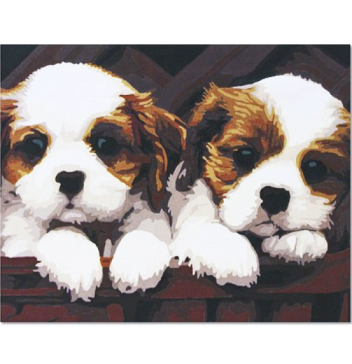 Картина по номерам 'Милые щенки'