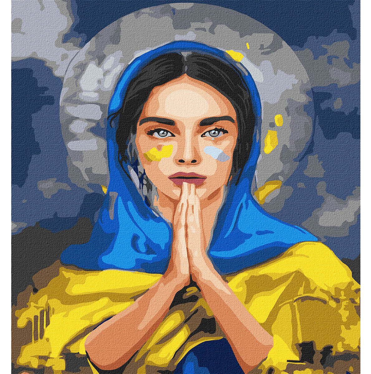 Картина за номерами 'Молитва за Україну'