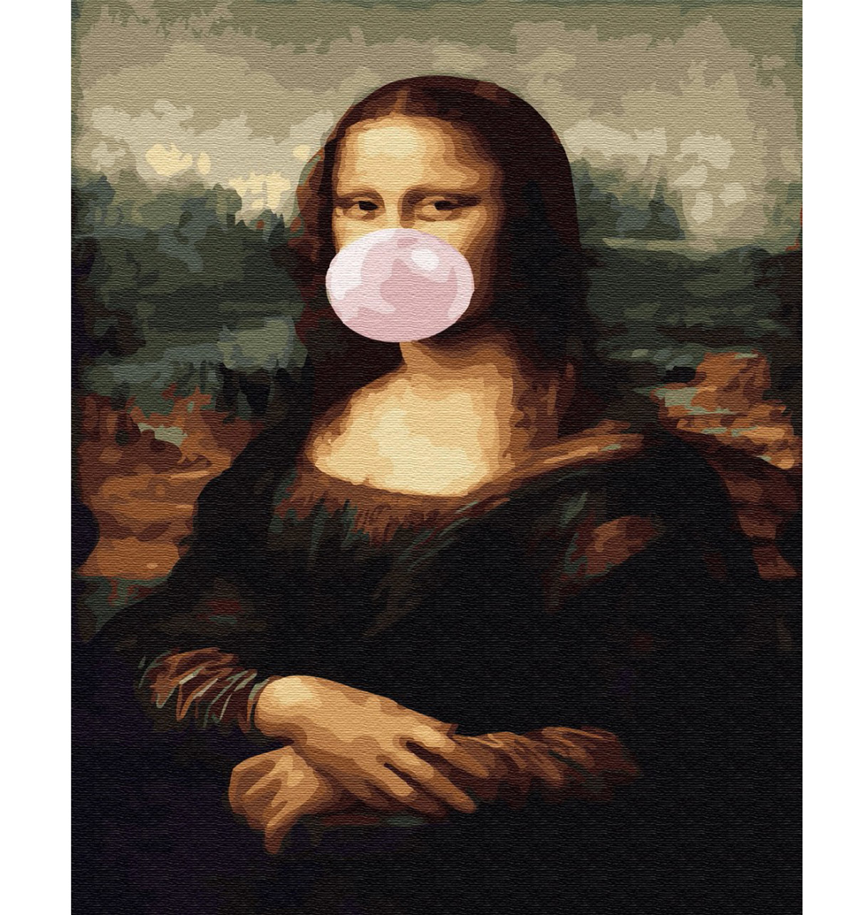 Картина по номерам 'Мона Лиза с жвачкой'