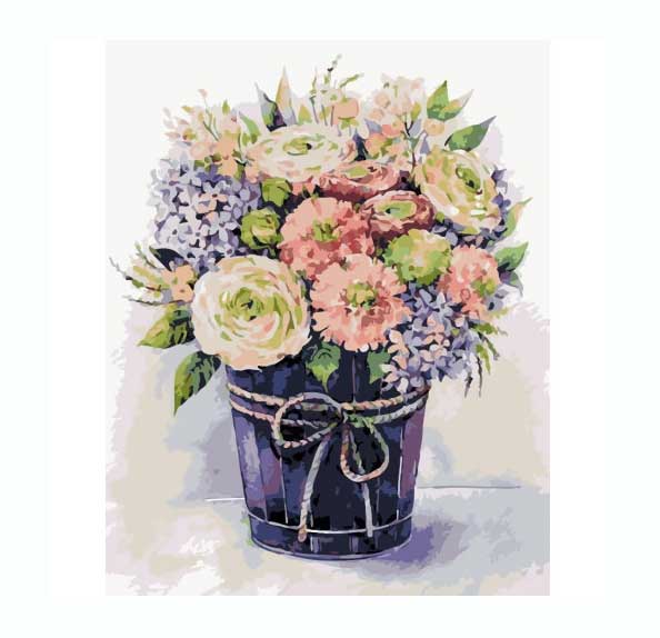 Картина за номерами 'Ніжні квіти'
