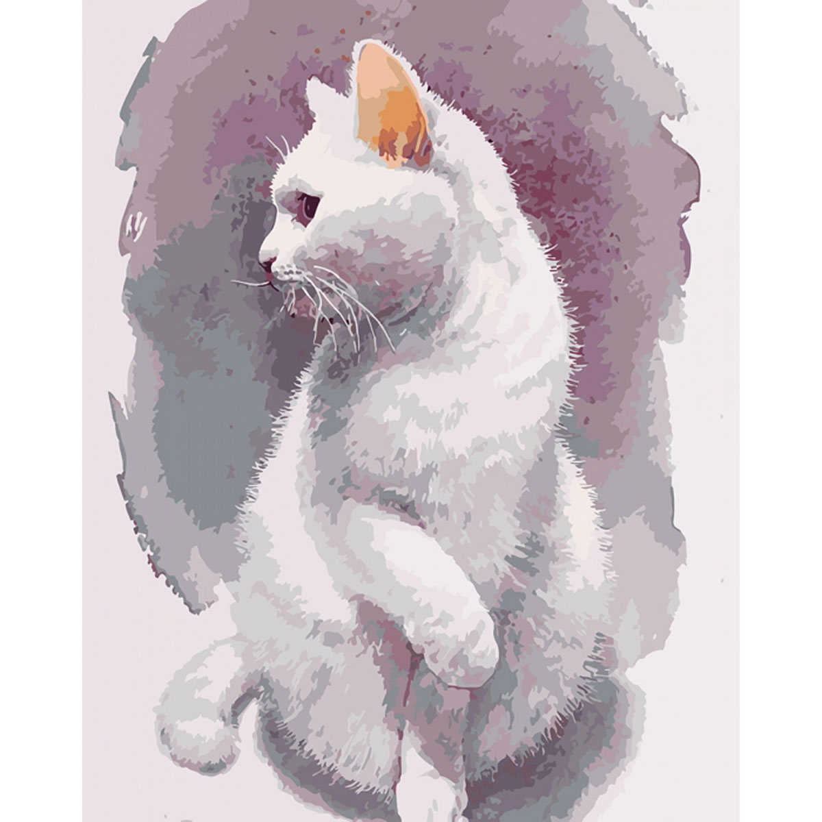 Картина за номерами 'Ніжний кіт'